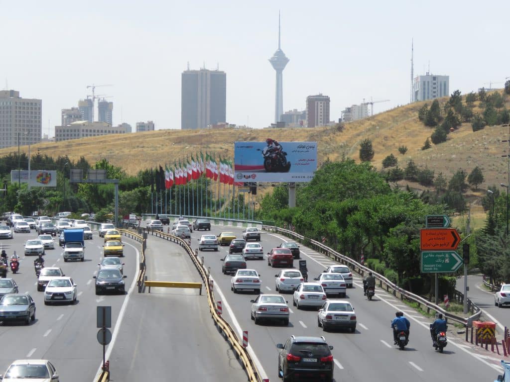 کمپین محیطی نیکران موتور در بزرگراه حقانی
